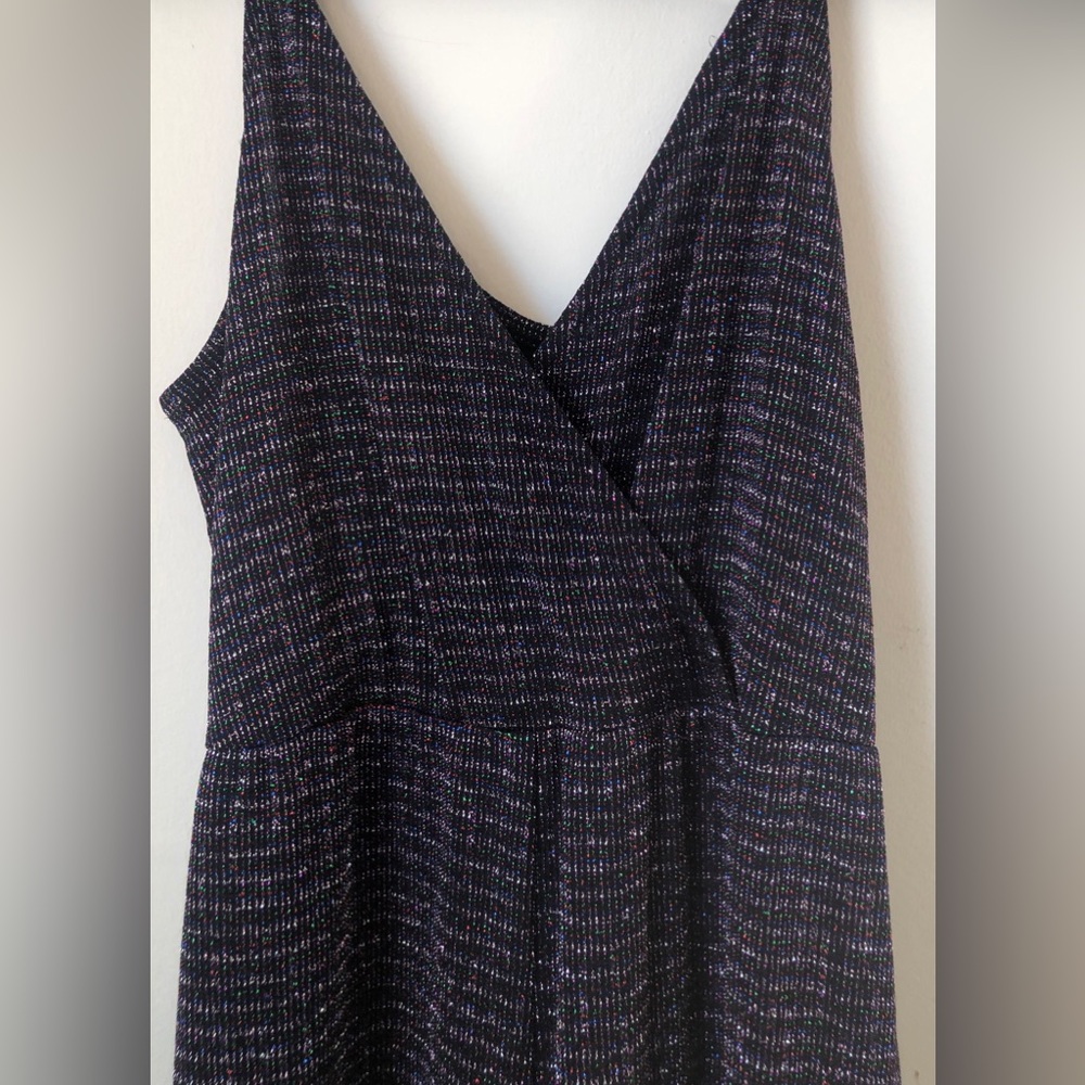 Multi color Pants jumpsuit w/ a bitt of sparkle adjustable spaghetti straps